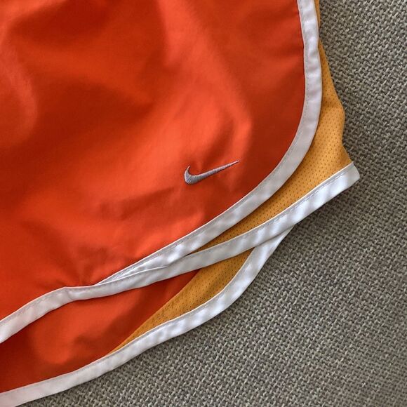 Nike Dri-Fit Orange White Athletic Shorts Size XS - Picture 3 of 13